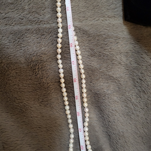 AKOYA PEARL LONG NECKLACE [7MM] - Picture 5 of 11